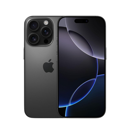 iPhone 16 Pro recondicionado Titânio preto Mac Store